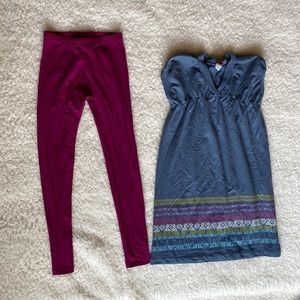Tea brand dress and leggings set. Size 12 EUC